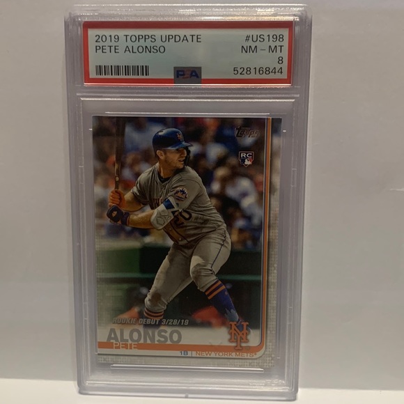 2019 Topps Update Pete Alonso Mets #US198 PSA 8 (MISC7)